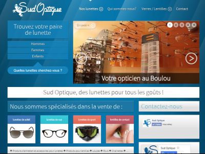 Page d'accueil du site