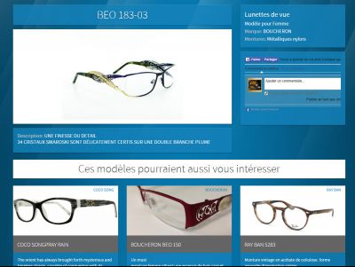 Fiche complète d'une paire de lunettes