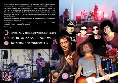 Face intérieur du flyer des Borones