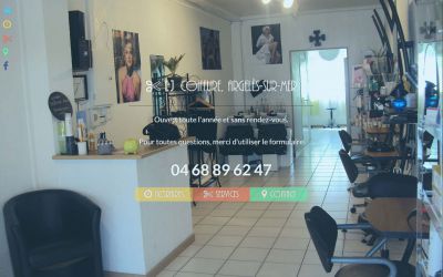 Page d'accueil du salon de coiffure LJ-Coiffure