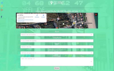 Page Contact et coordonnées